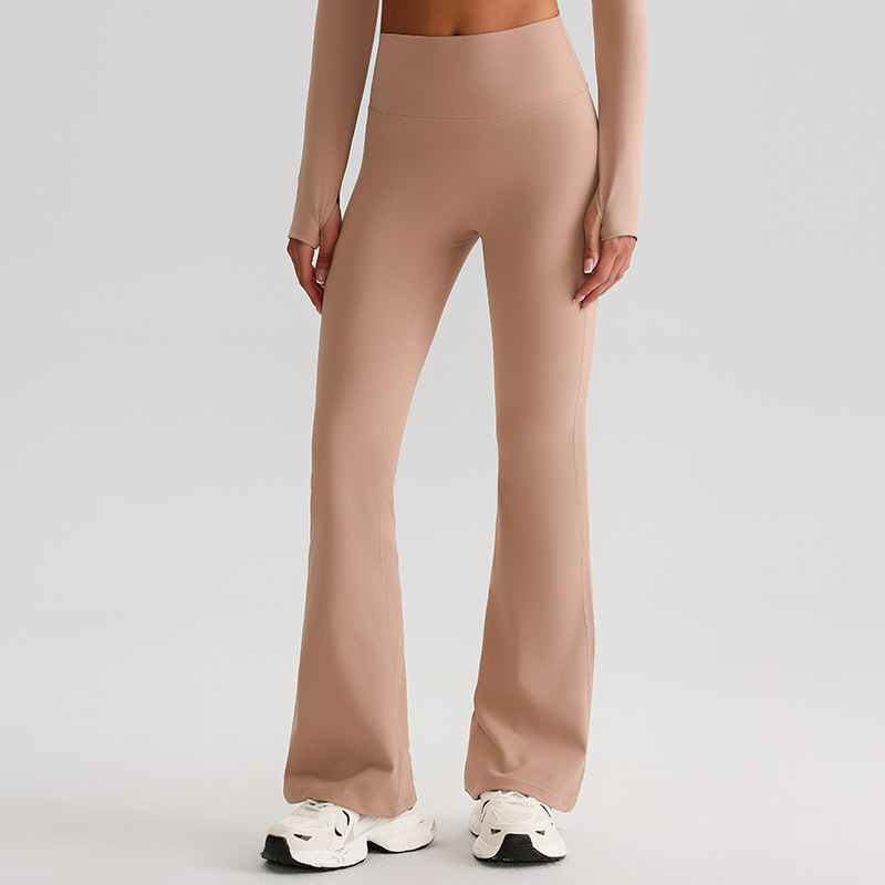 Yoga Pants for women High-waisted Hip-lifting Slightly Flared Leggings SKL-LQ8006