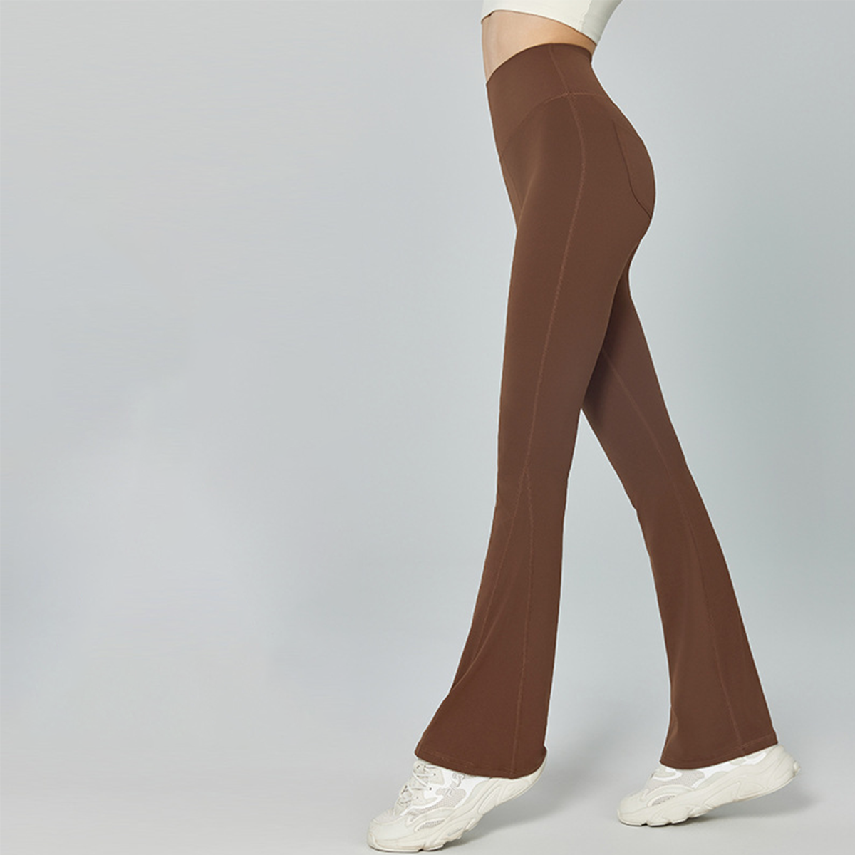 High-Waisted Butt-Lifting Yoga Flare Pants  DWPS124025