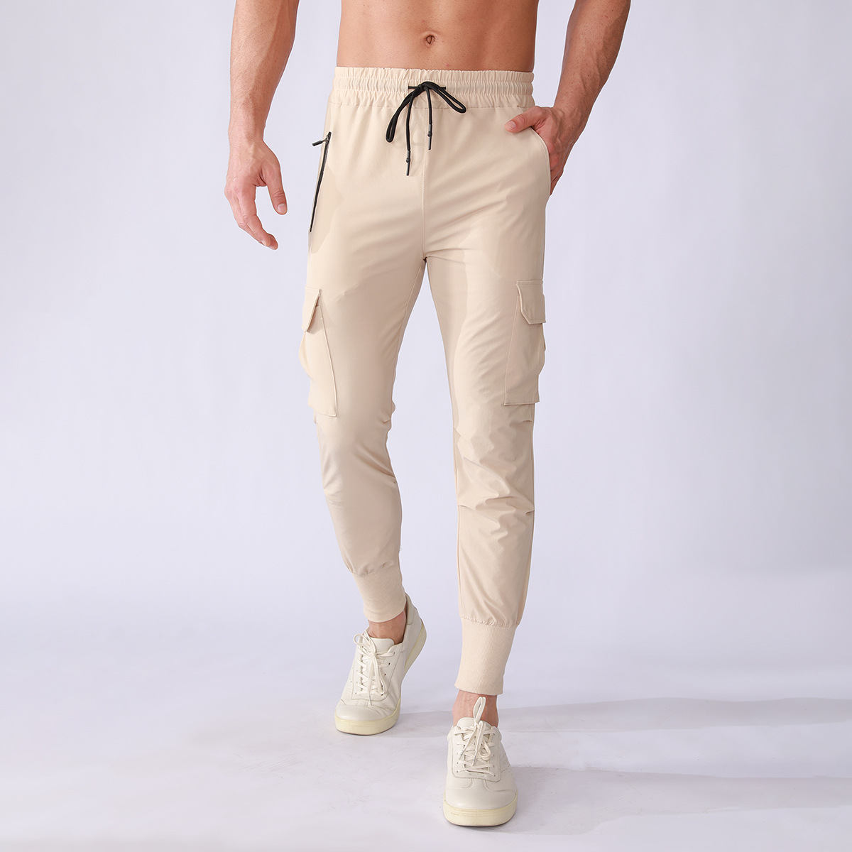 Men's Multi-Pocket Drawstring Long Pants CK128