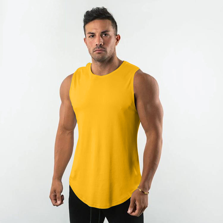 Men's Solid Color Cotton Vest Undershirts 20B4