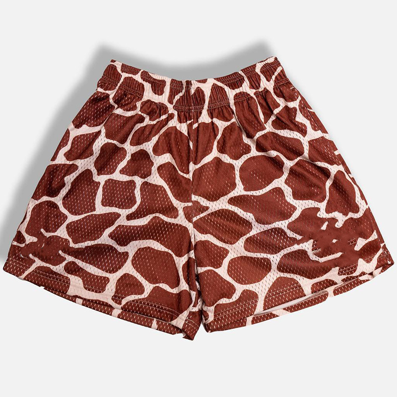 Men's Above-the-Knee Leopard Print Shorts DK01