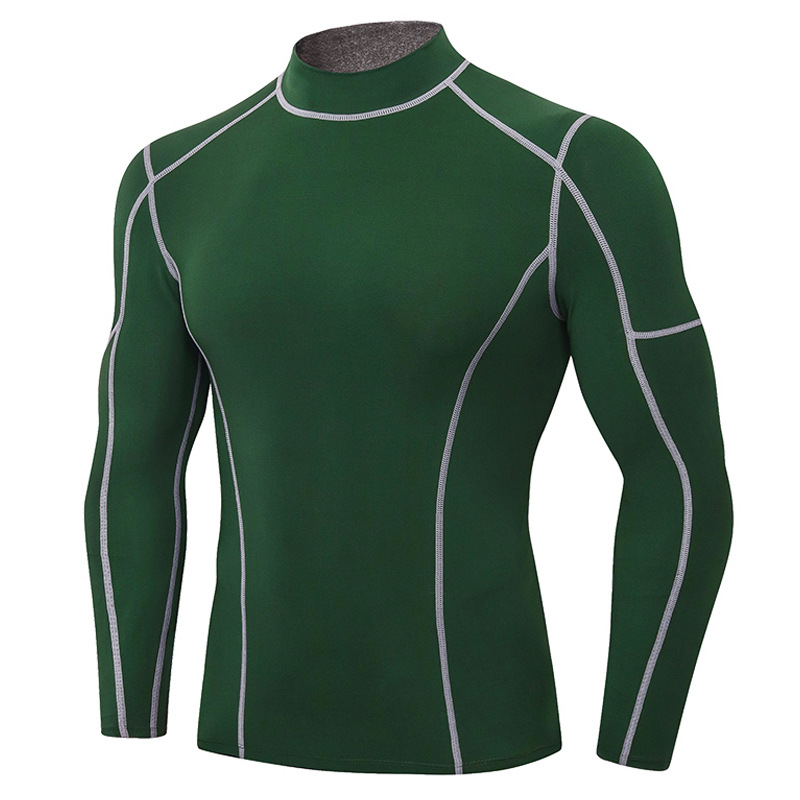Men's High Elastic Tight & Quick Dry Long Sleeve Tops 01506
