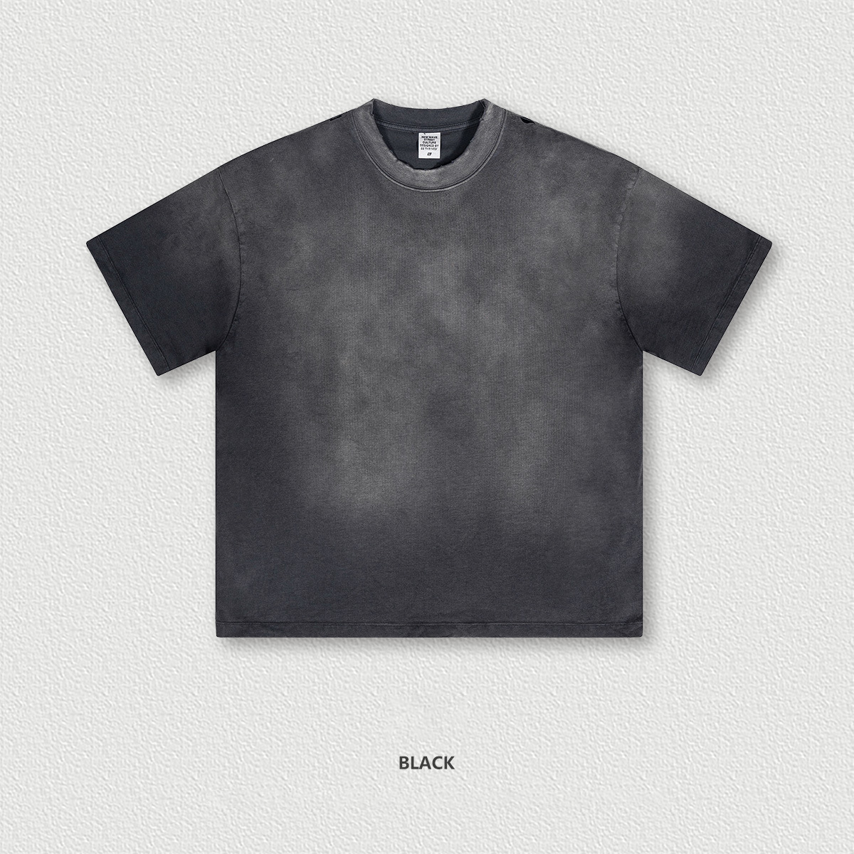  Washed Distressed T-Shirt Street Style BES2015