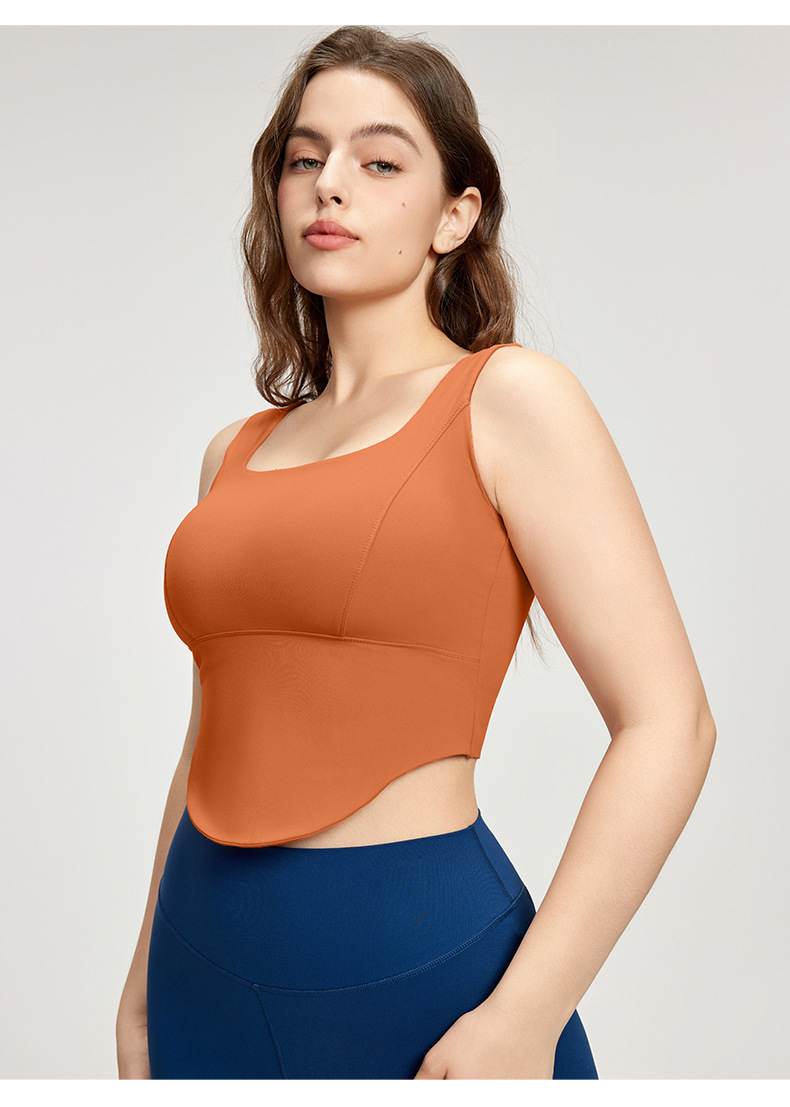 Solid Color Plus-Size Yoga Vest DWB215155