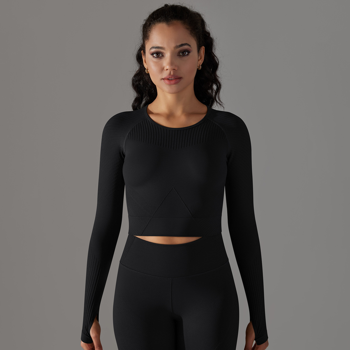  Crewneck Long-Sleeve T-Shirt Running Sports Top 6623