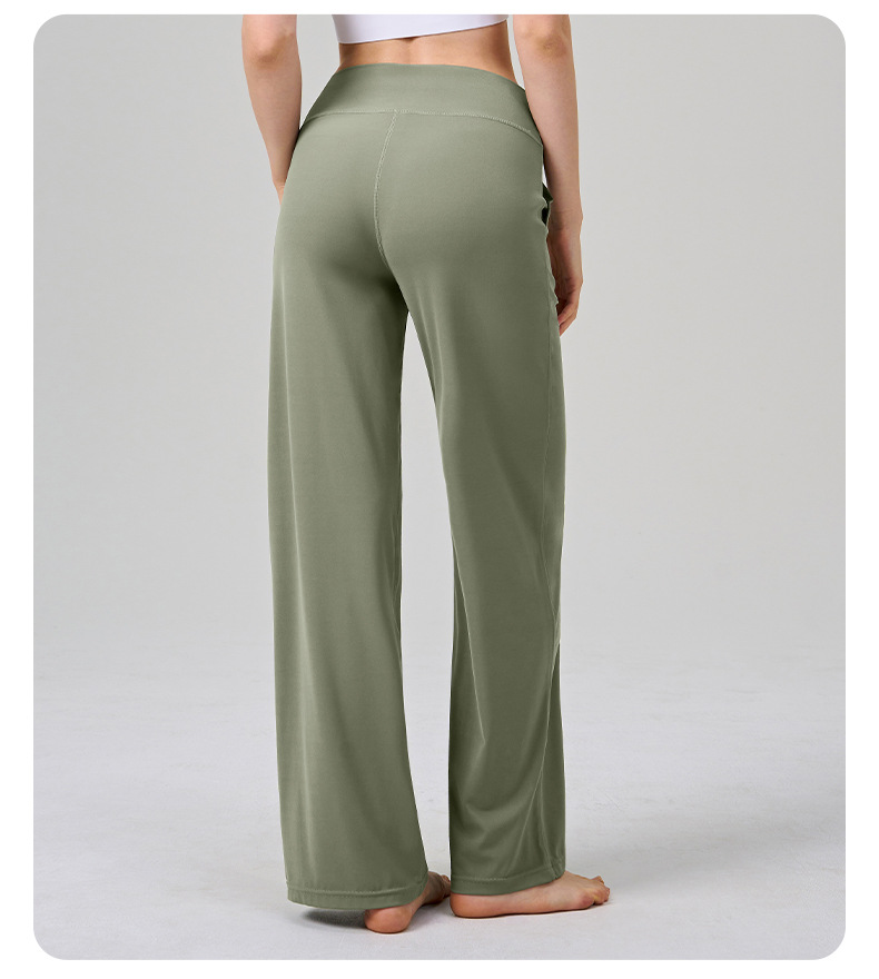 Color-block Striped Yoga Pants for Women, Flared Long Pants for Running and Fitness SKL-QY-K4531