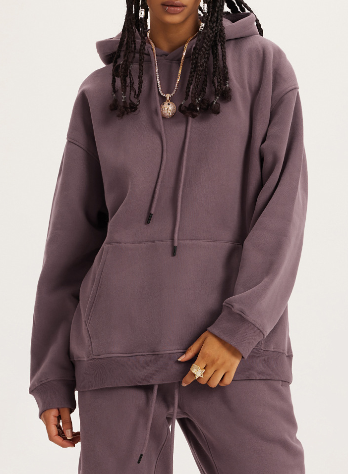  Loose Solid Color Hoodie Unisex BE2622