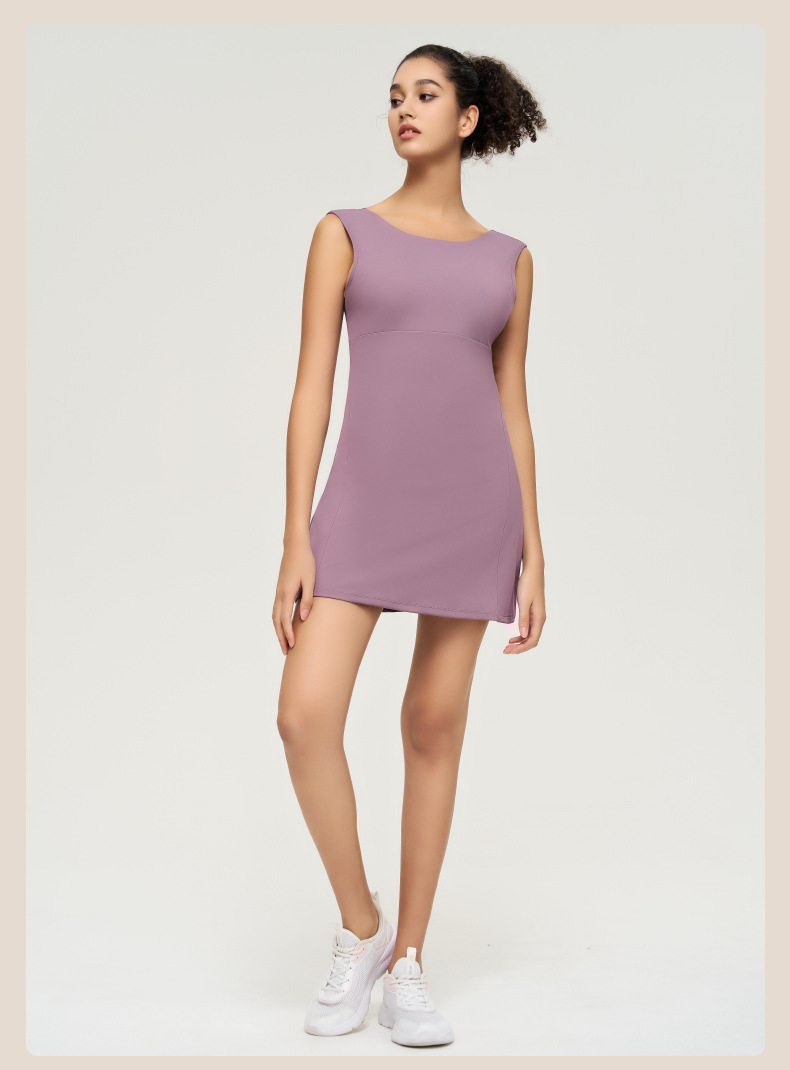 Seamless Padded Bodycon Dress with Hollow-Out Open-Back Design SKL-QY-T3846