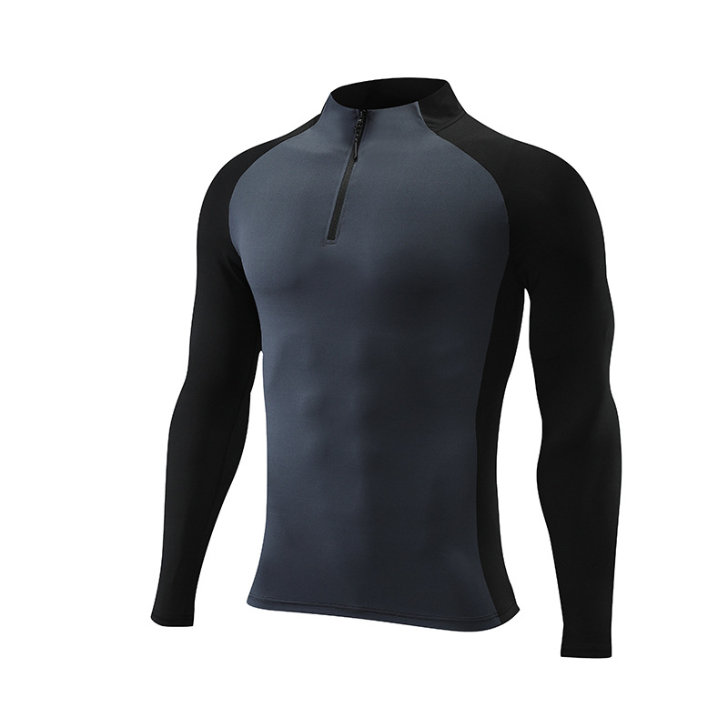 Men's Half-Zip Compression Long Sleeve Shirt 805
