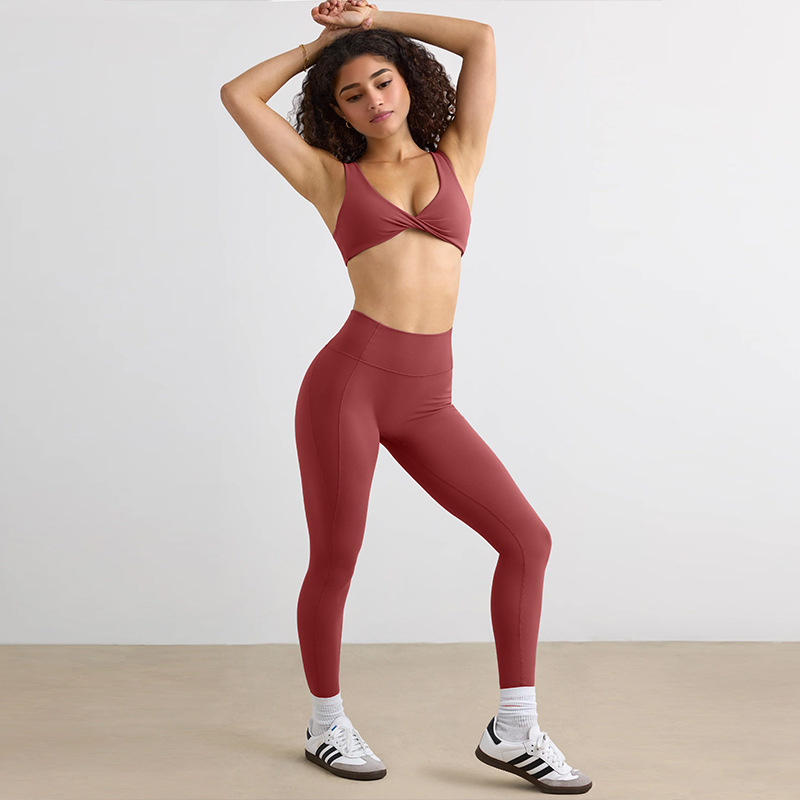Compression Quick-Dry Sports Bra Set for Outdoor Running Yoga & Fitness SKL-QY-B4008+K4522