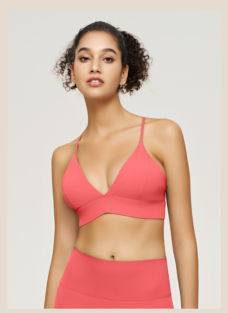 Nude - feeling Yoga Vest with Straps suitable for Running and Fitness SKL-QY-B3086