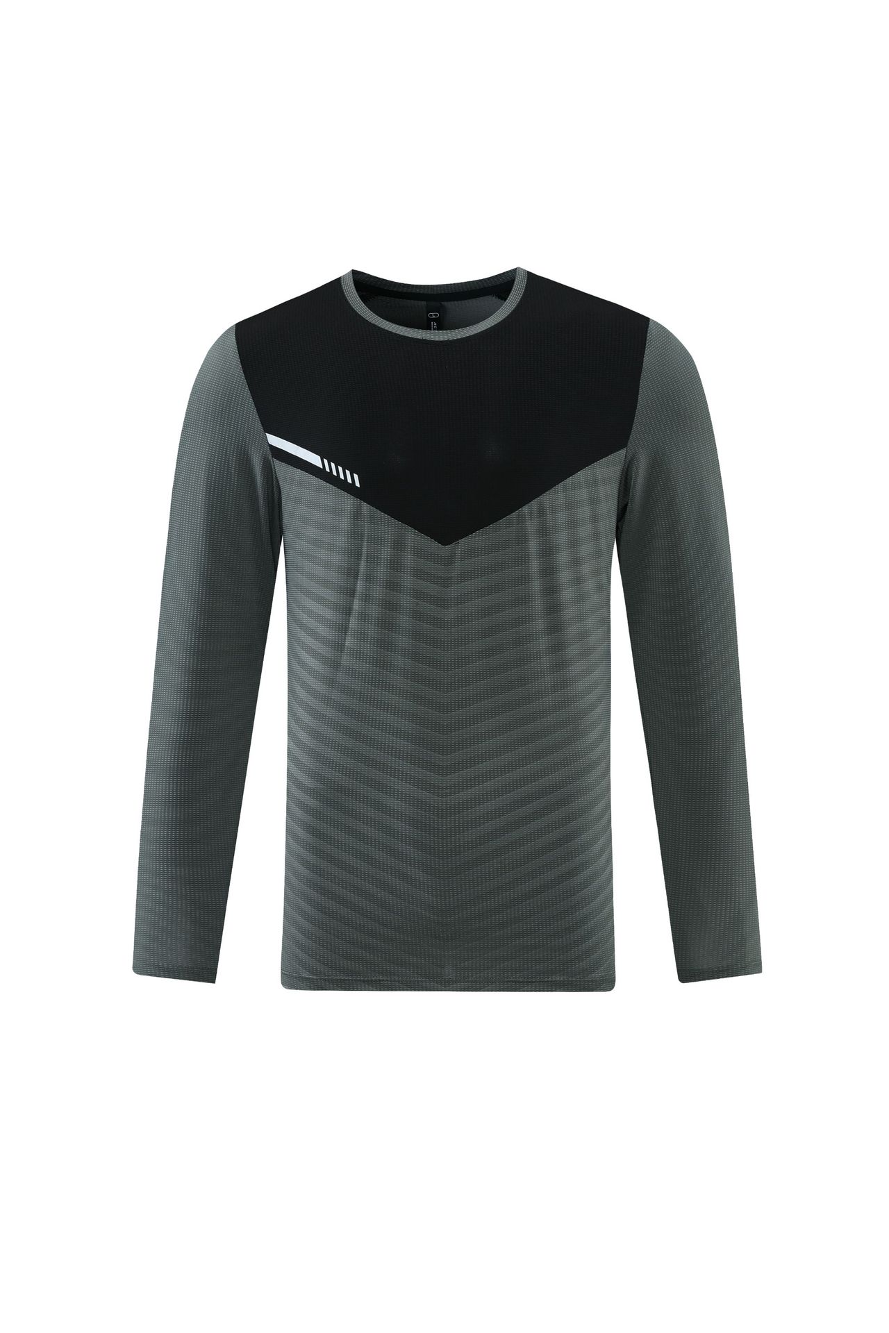 Men's Breathable Sweat-Wicking Crew Neck Long Sleeve Tops 878
