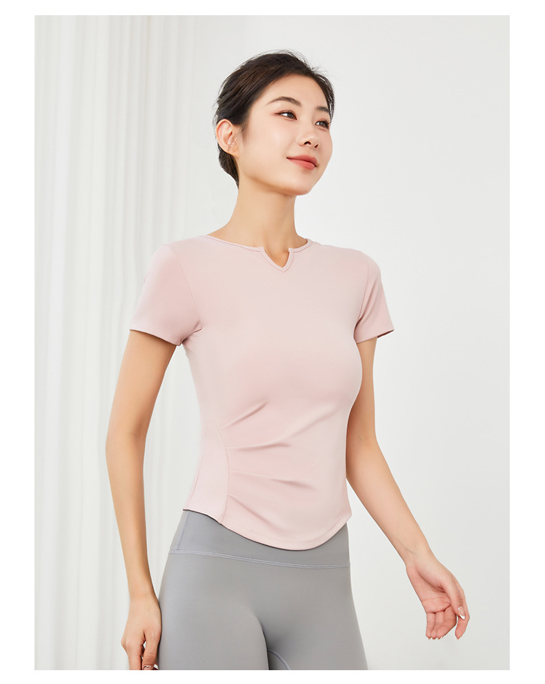 Quick-Dry Yoga Sports Tank Top & Short-Sleeve  SKL-QY22054