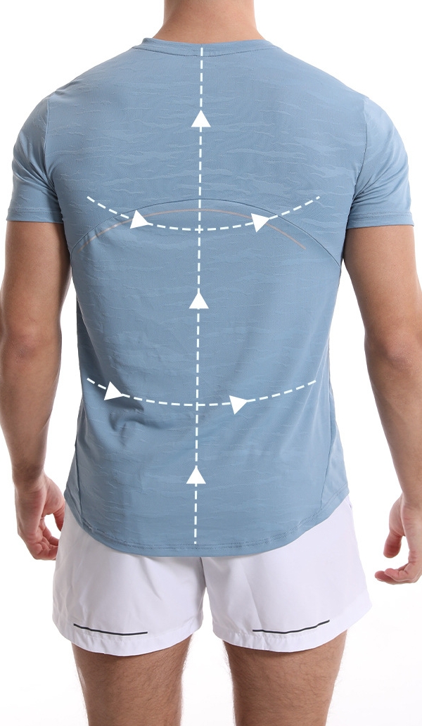 Men's Compression Quick-Dry Short Sleeve Shirt for Intense Sweating 437