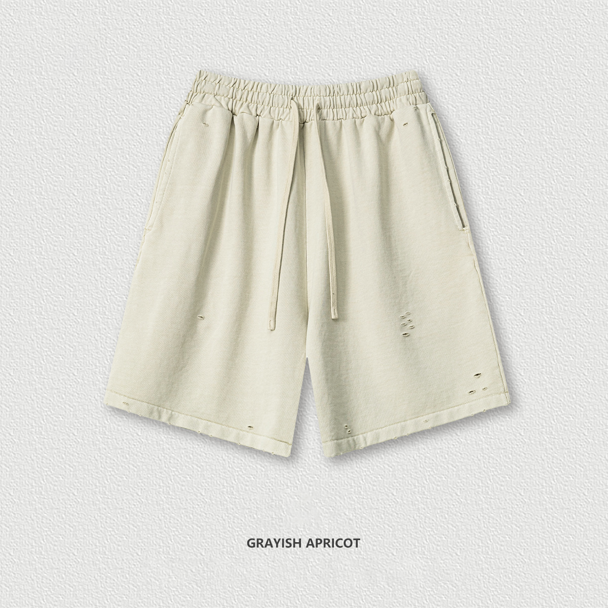 Washed Athletic Sweatpants Shorts  BEK2573