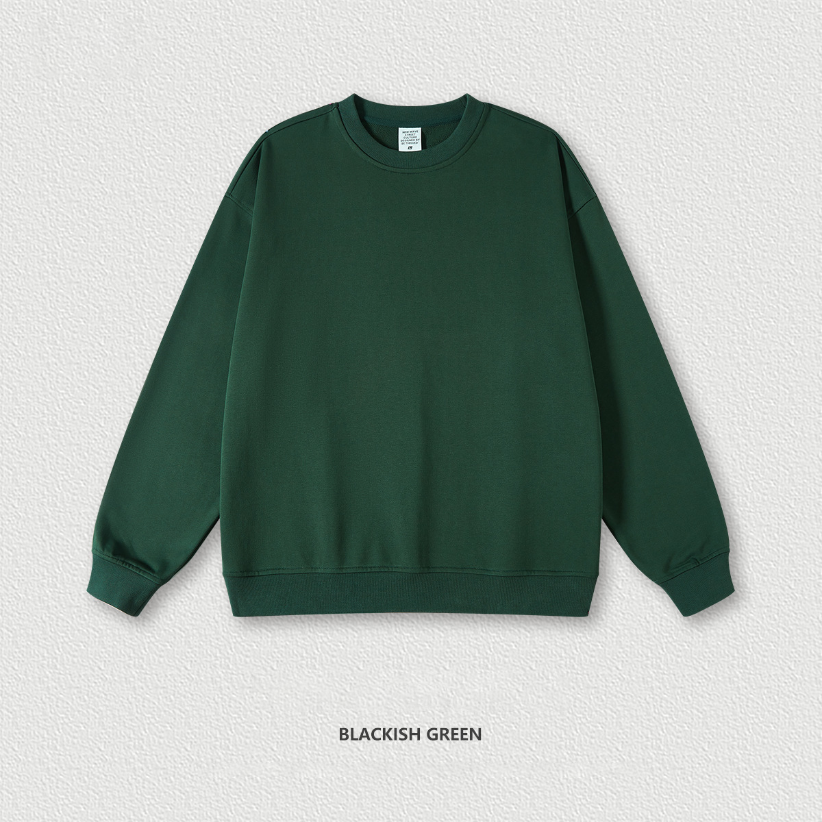  Solid Color Loose Crewneck Sweatshirt BEW0175