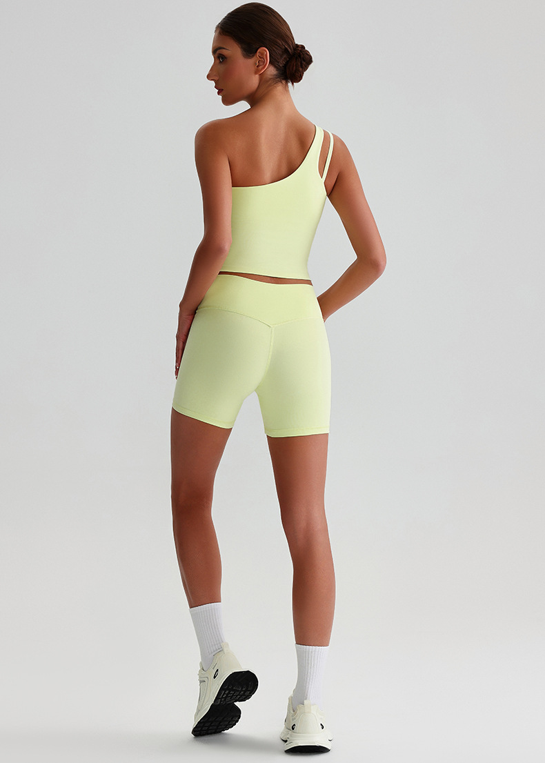 Strappy Sports Bra & Running Workout Pants Quick-Dry Breathable Yoga Set SKL-LQ0329