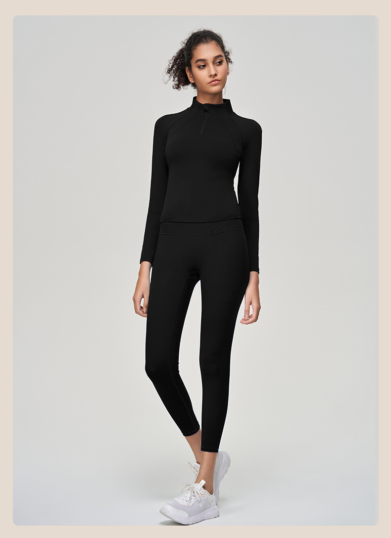Slim-Fit Women's Long-Sleeve Zip-Up Breathable Jacket SKL-QY-T3822