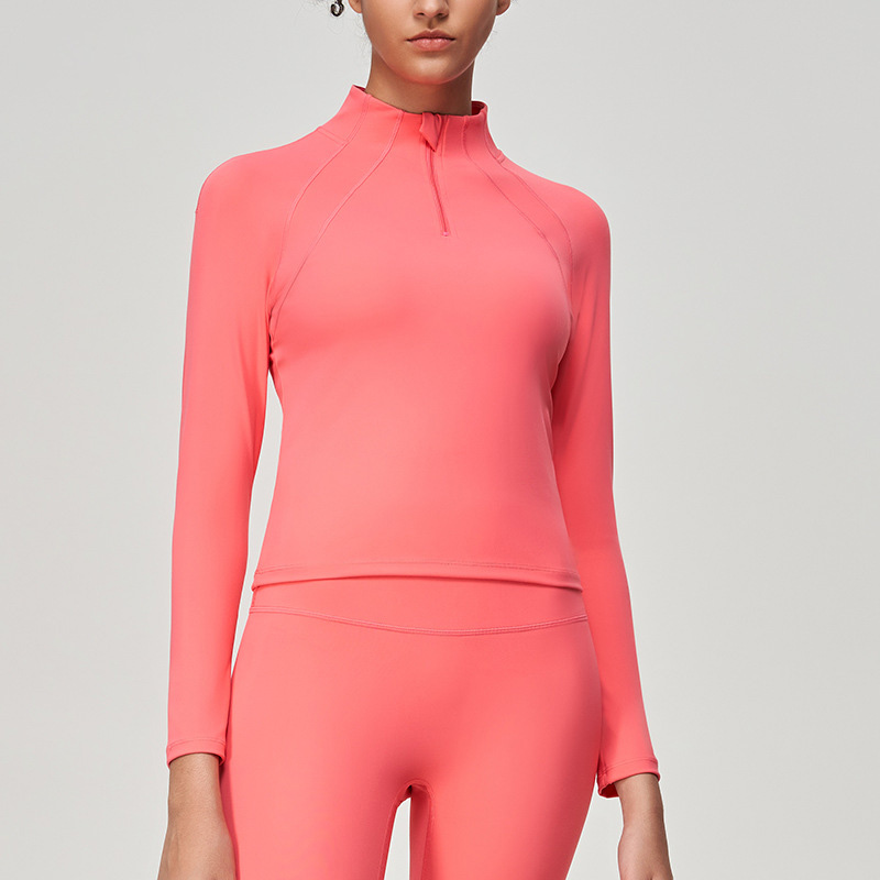 Slim-Fit Women's Long-Sleeve Zip-Up Breathable Jacket SKL-QY-T3822