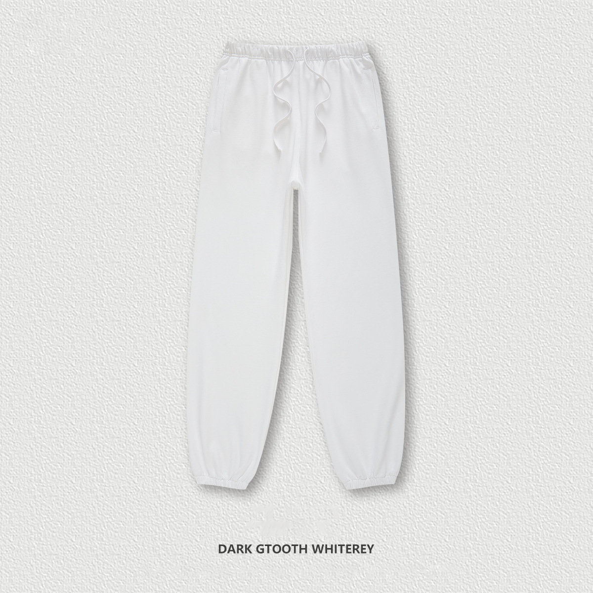  Solid Color Cuffed Long Basic Sweatpants BE3117