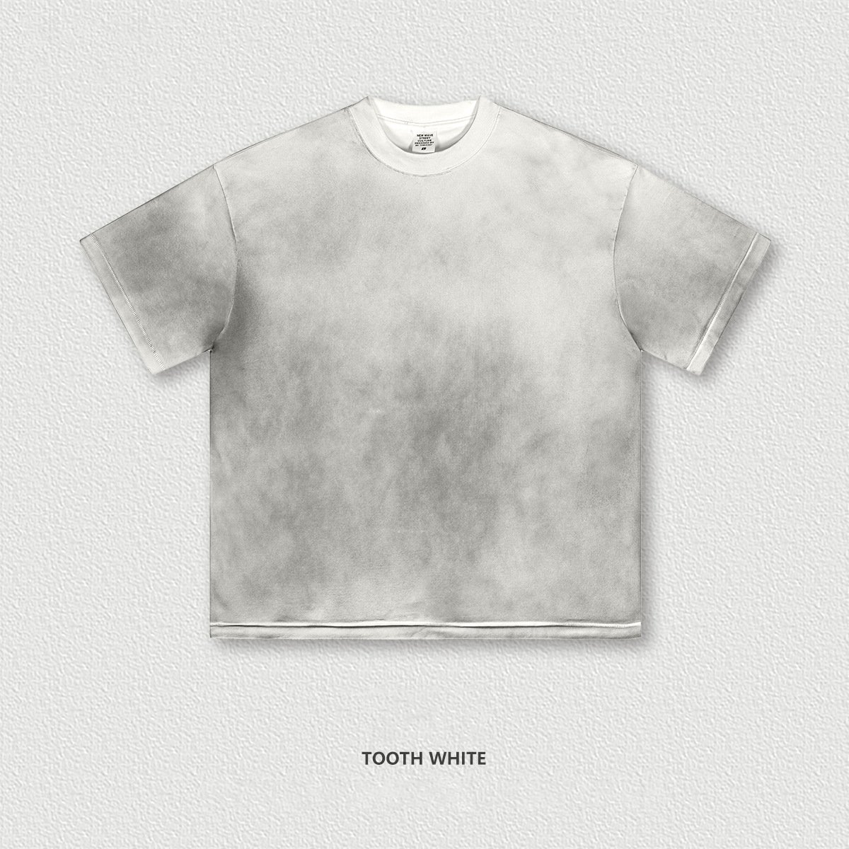 Small Neckline Distressed Short Sleeve T-Shirt BES2019