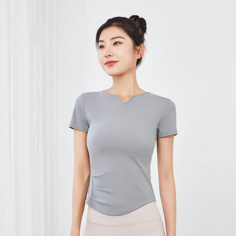 Quick-Dry Yoga Sports Tank Top & Short-Sleeve  SKL-QY22054