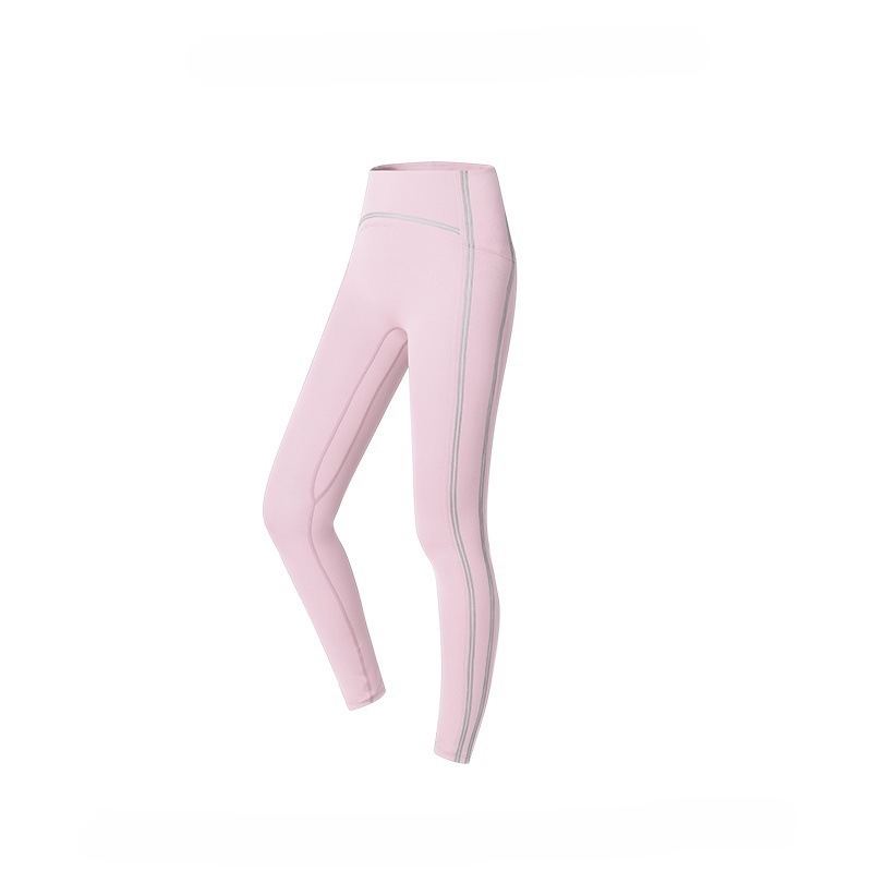 Colorblock High-Waisted Ankle-Length Fitness Training Pants SKL-FNK25143