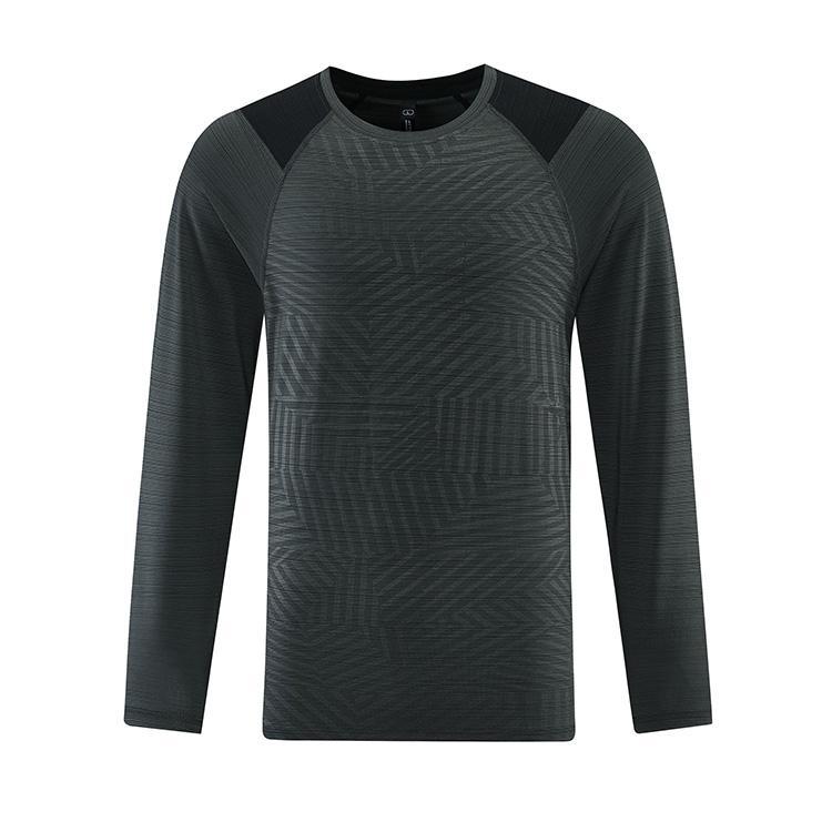Men's Round Neck Long Sleeve Breathable Tops 879