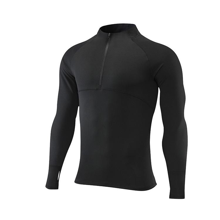 Men's Zip-Up Slim Fit Quick Dry Long Sleeve Shirt  808