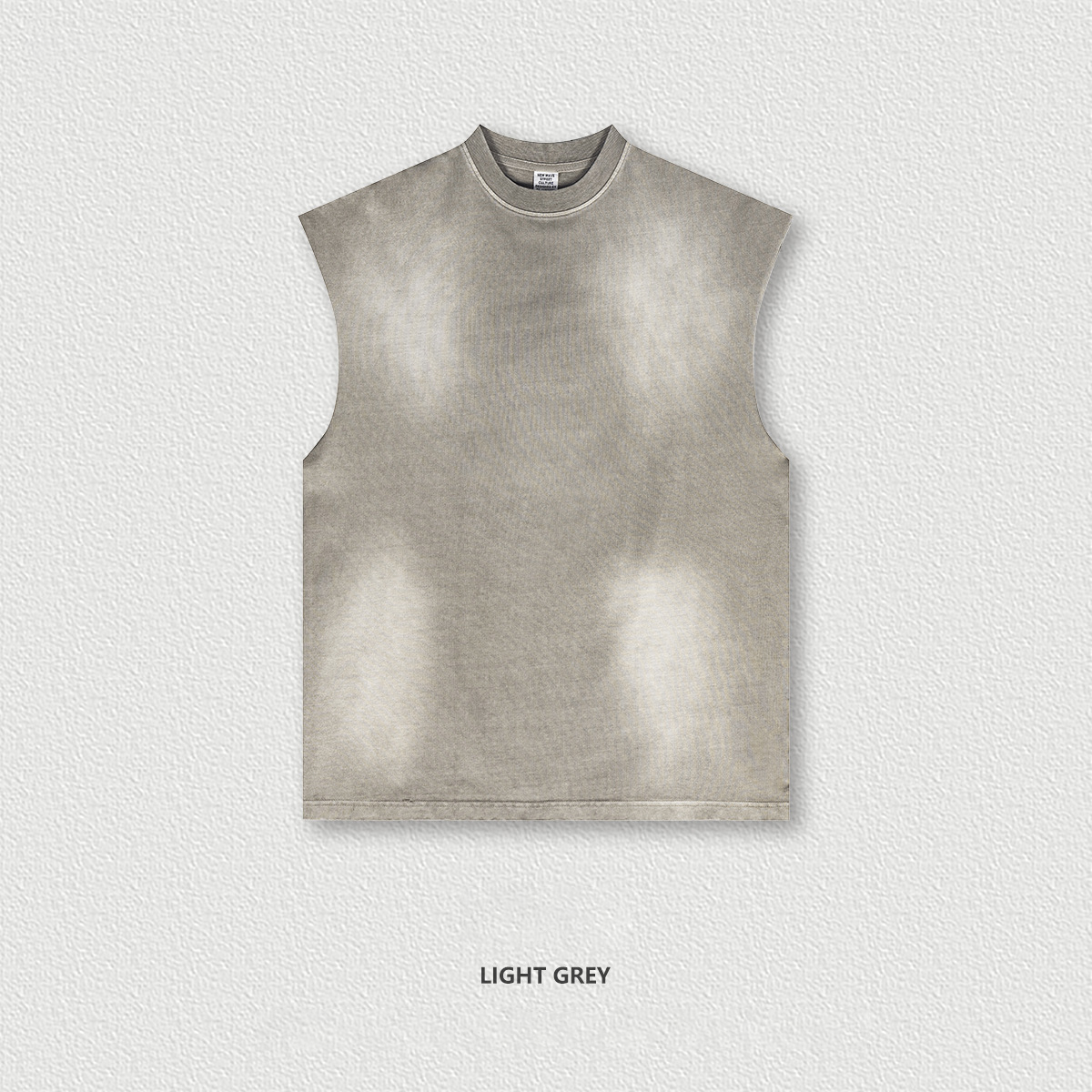 Washed Frayed Sleeveless Vest BES1520