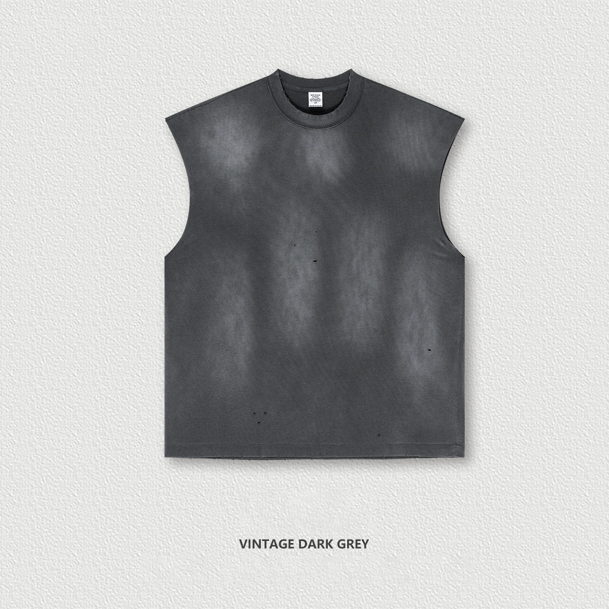 Vintage Distressed Sleeveless Vest  BES25106