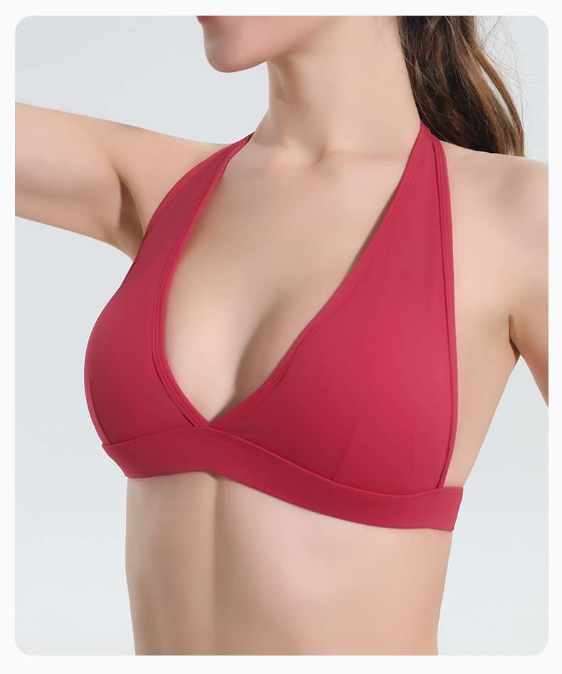 Halter Neck Sports Bra for Yoga SKL-QY-B3010