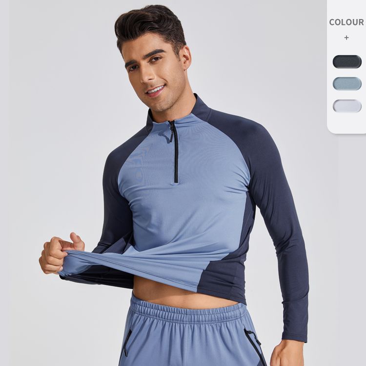 Men's Half-Zip Compression Long Sleeve Shirt 805