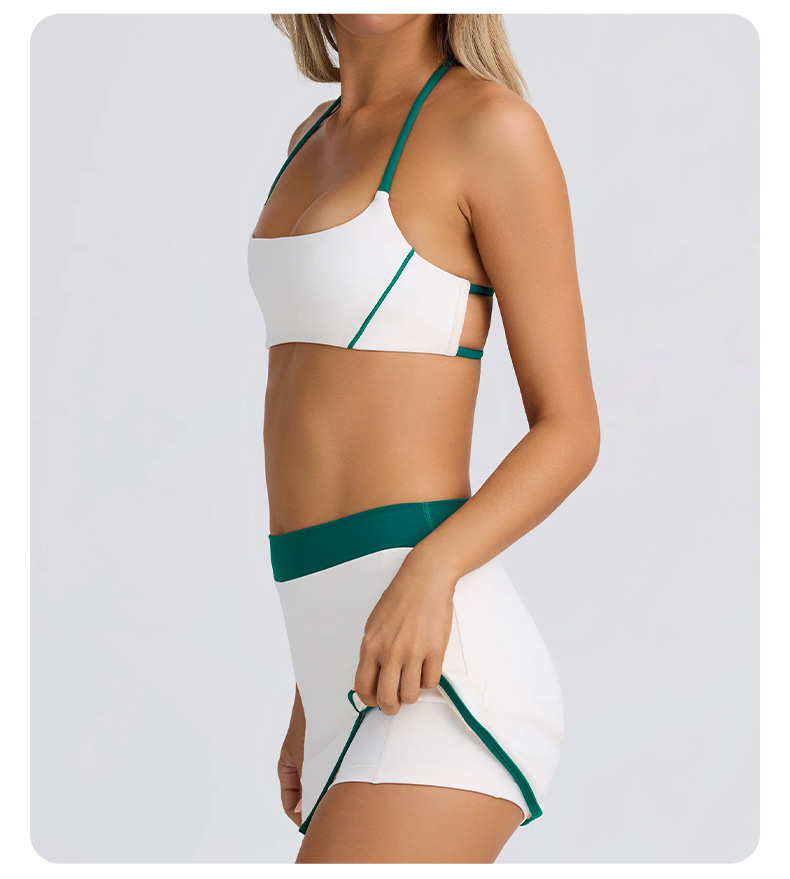 Long-Sleeve Ruffled Golf & Tennis Skirt SKL-QY-K4597