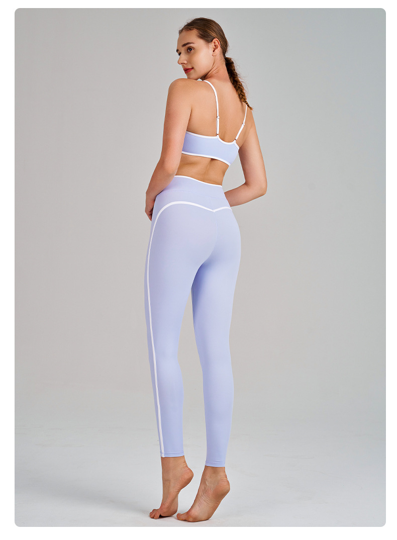 Quick-Dry Sports Bra & Skirt Set with Built-in Bra Cups High-Elasticity Yoga Set SKL-QY-B6012+K5031