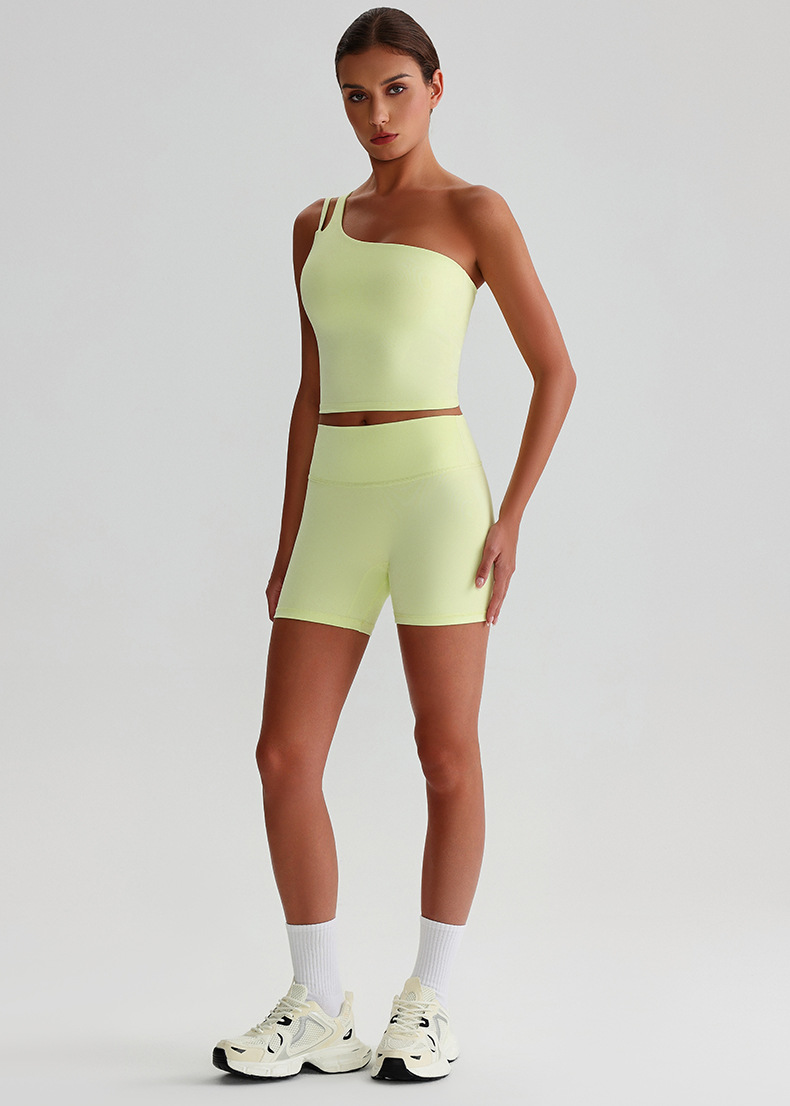 Strappy Sports Bra & Running Workout Pants Quick-Dry Breathable Yoga Set SKL-LQ0329