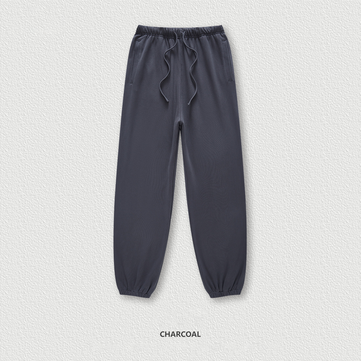  Solid Color Cuffed Long Basic Sweatpants BE3117