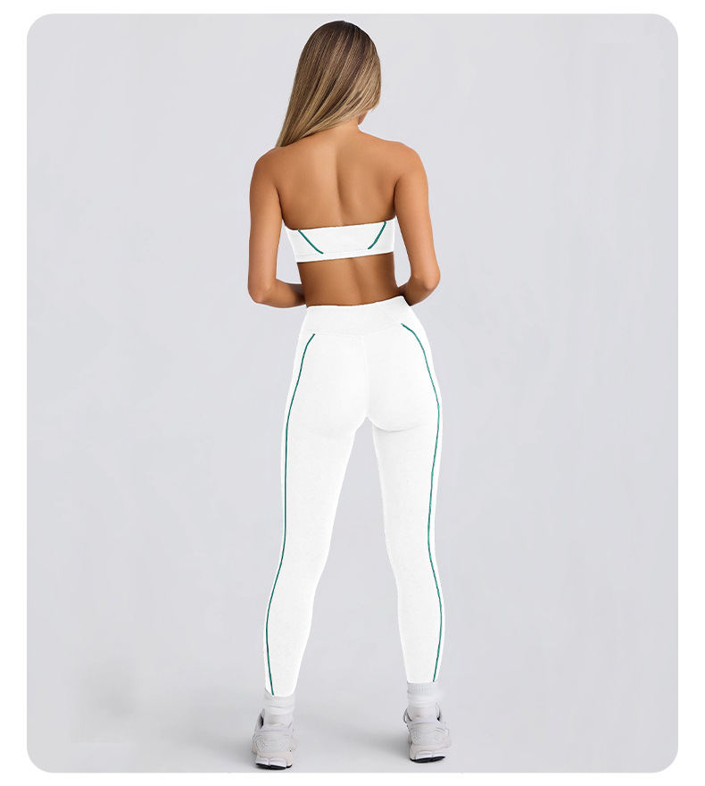 Strapless High-Elasticity Open-Back Sports Bra SKL-QY-B4031