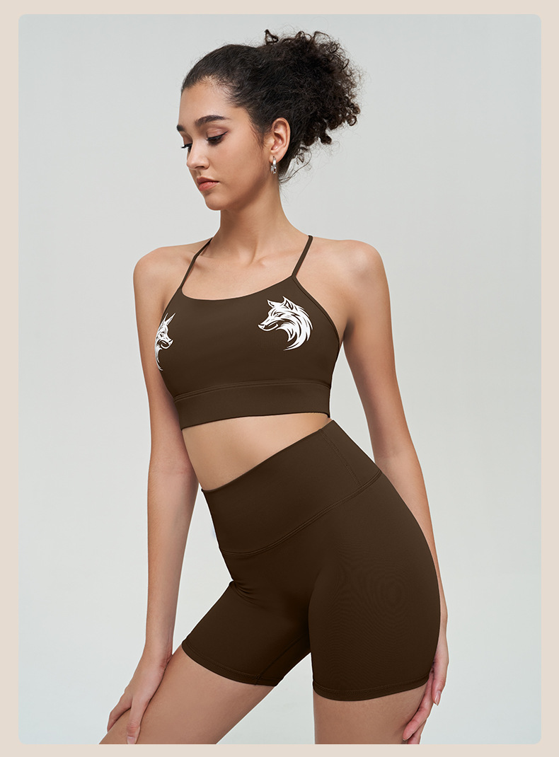 Women's Summer Short-Sleeve & Shorts Fitness Training Sportswear Set SKL-QY-B3047+K3583
