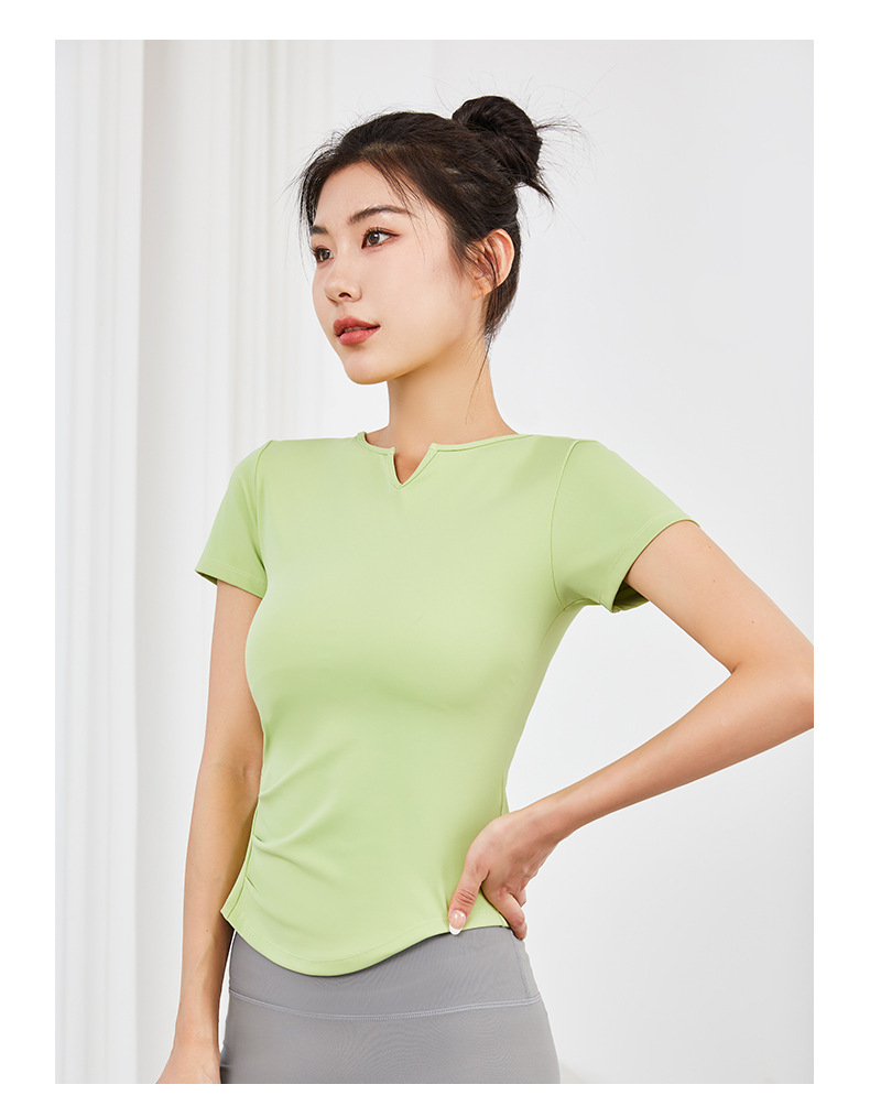 Quick-Dry Yoga Sports Tank Top & Short-Sleeve  SKL-QY22054