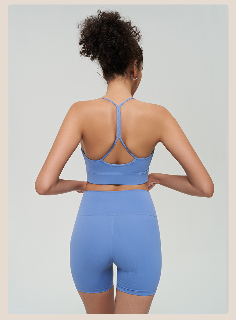 Women's Summer Short-Sleeve & Shorts Fitness Training Sportswear Set SKL-QY-B3047+K3583