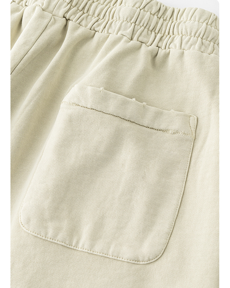 Washed Athletic Sweatpants Shorts  BEK2573