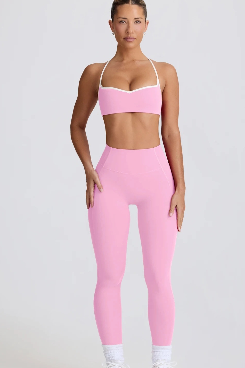 Colorblock Thin Strap U-Neck Racerback Tank Top SKL-FNK25119