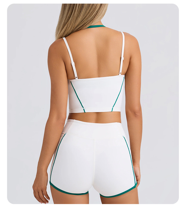 Colorblock Sports Yoga Shorts SKL-QY-K4598