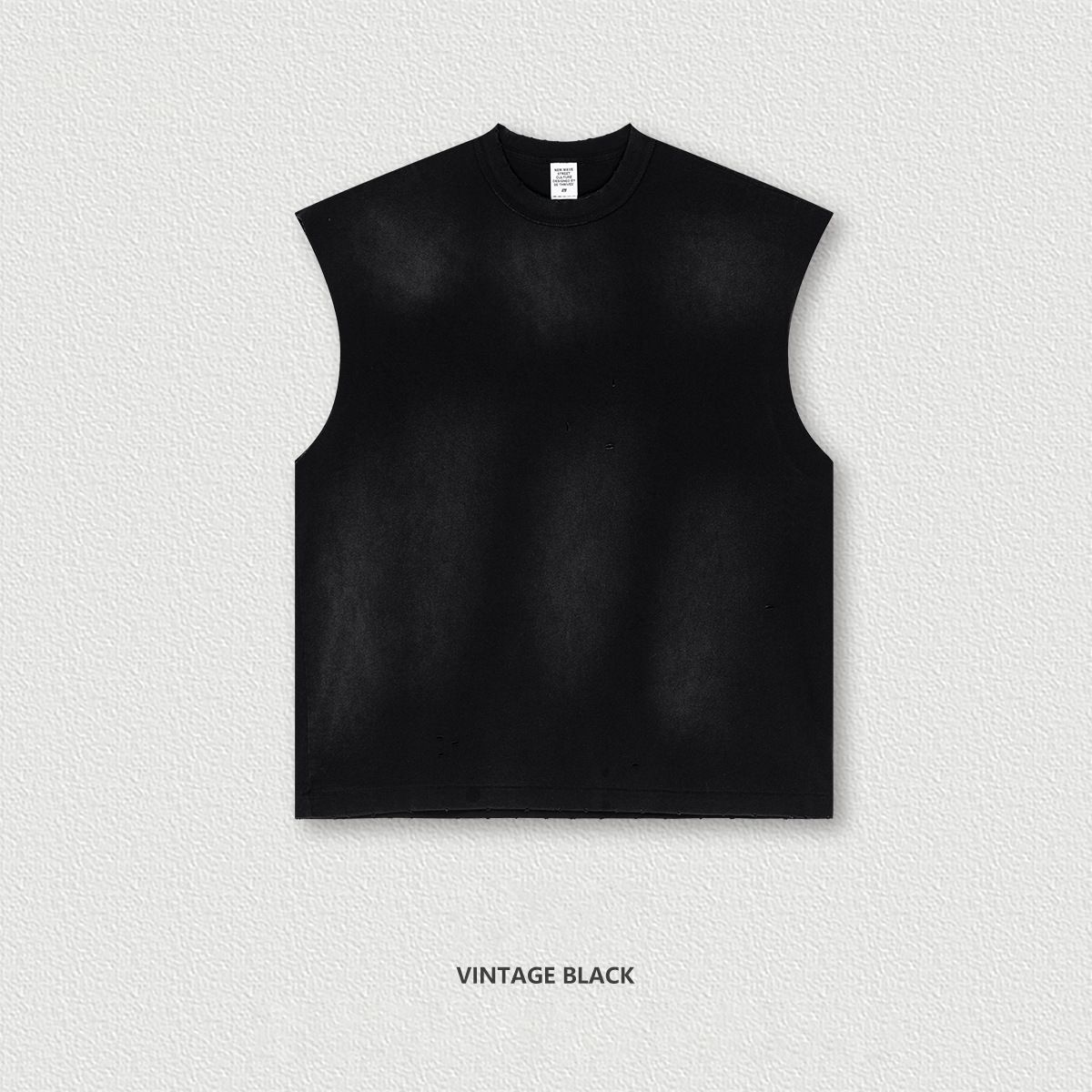 Vintage Distressed Sleeveless Vest  BES25106