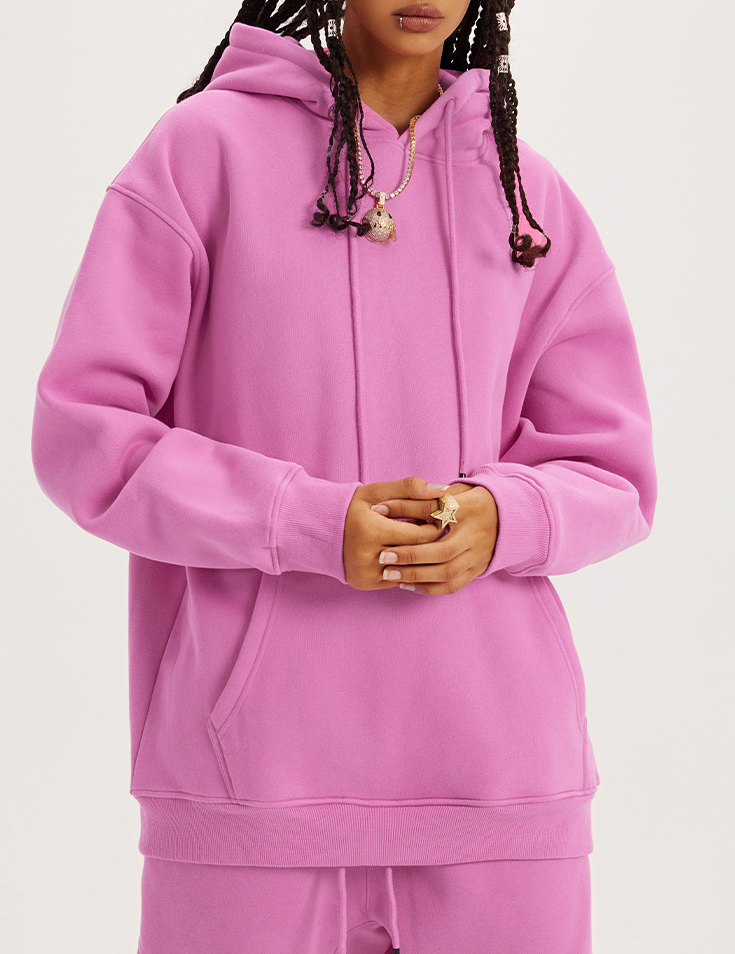  Loose Solid Color Hoodie Unisex BE2622