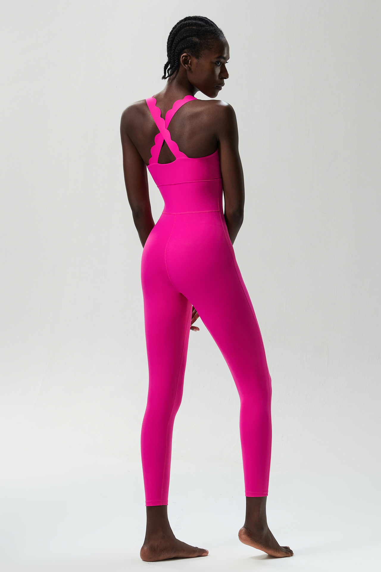 Women's Medium-Impact Compression Bodysuit with Built-in Bra SKL-FNK8843