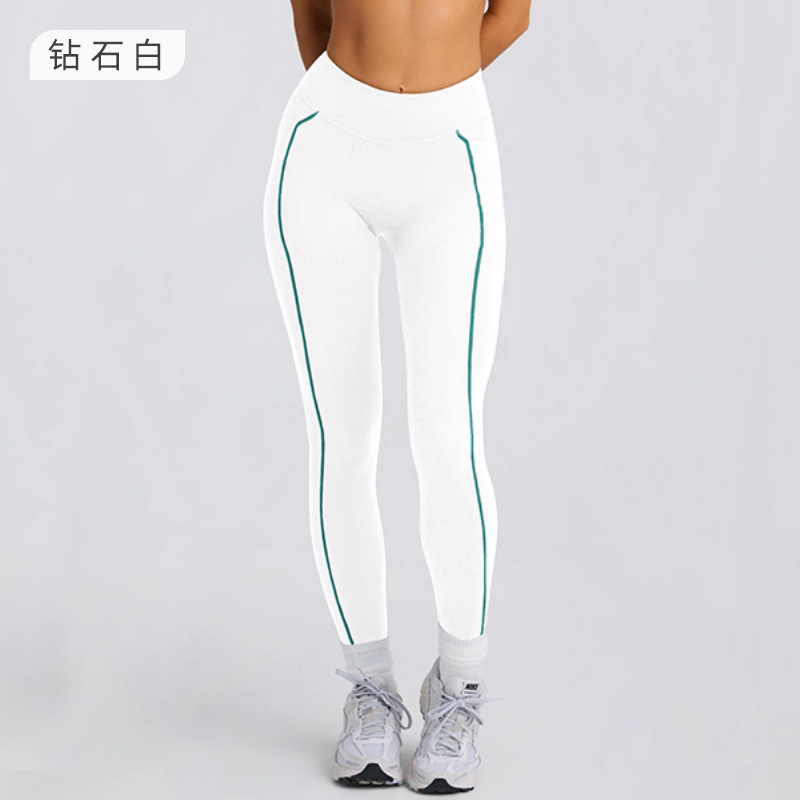 Colorblock Compression Yoga Leggings for Fitness SKL-QY-K4600