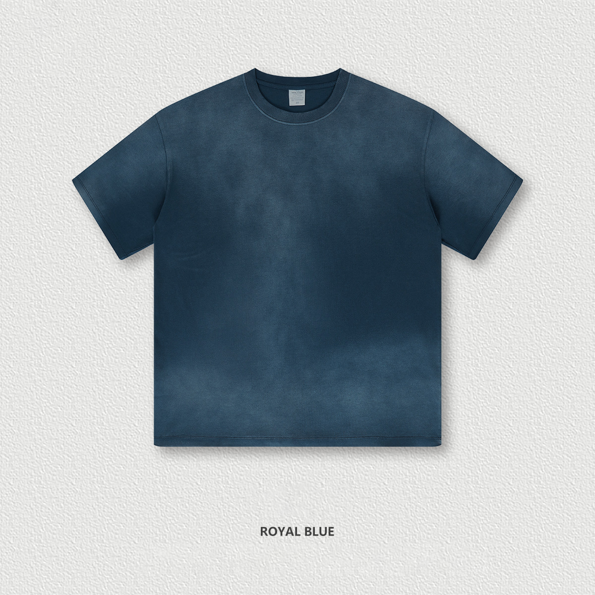 Crewneck Washed Short Sleeve Loose Gradient  BES1755
