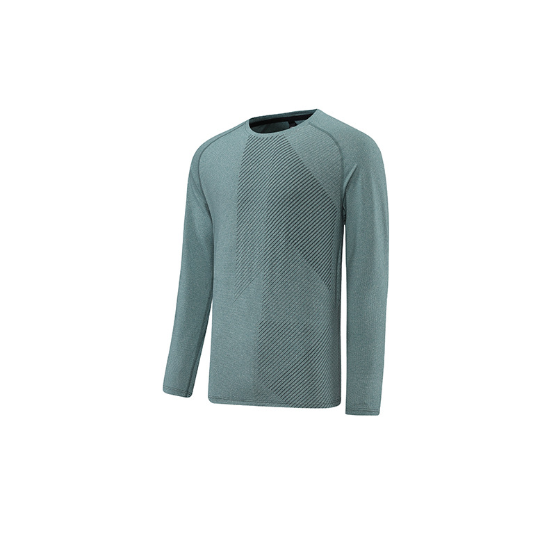  Men's Round Neck Quick Dry Long Sleeve Shirt 891